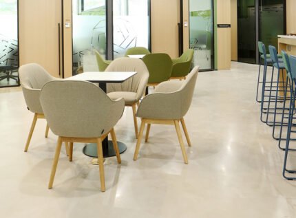 Mix Wooden Leg Armchair